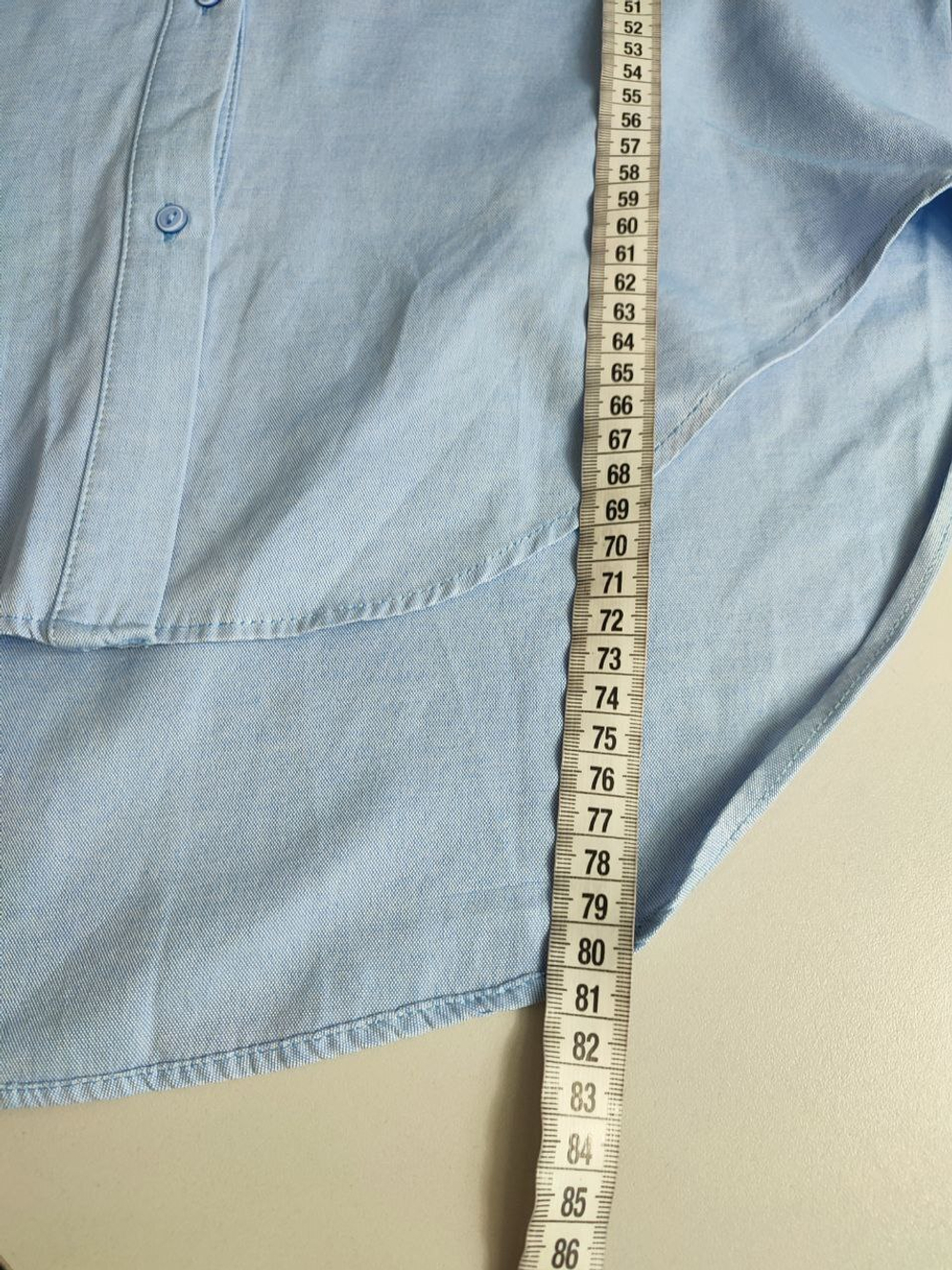 Блузка Zara голубого цвета 50 размер