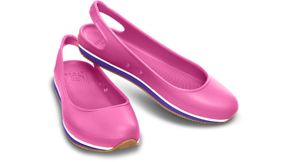 Балетки Crocs Retro Slingback Flat Fuchsia / Ultraviolet
