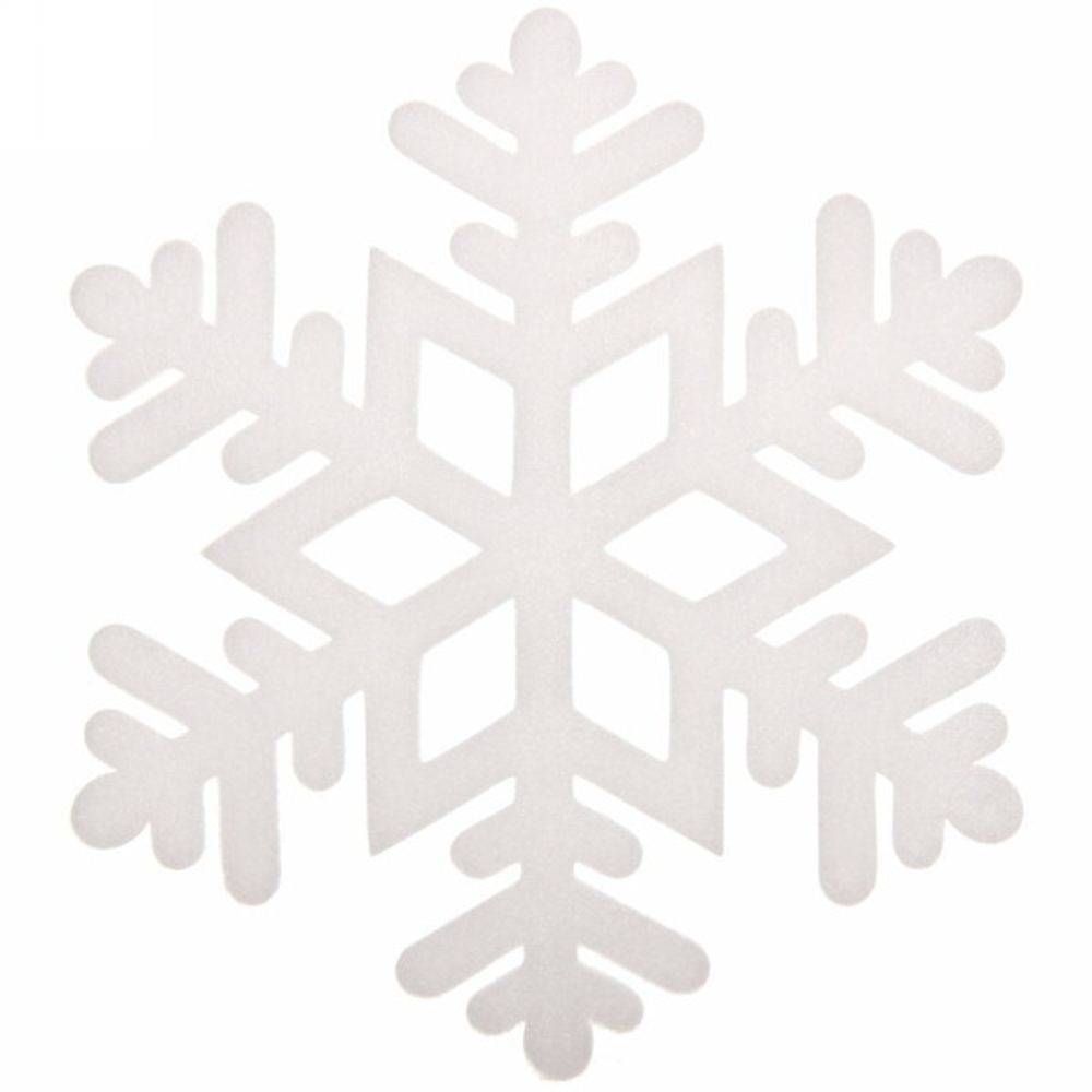 Украшение новогоднее «Снежные хлопья» d-35/26/21/16/14 (набор 5 шт)