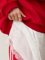 СВИТШОТ С V-ВЫРЕЗОМ КРАСНЫЙ