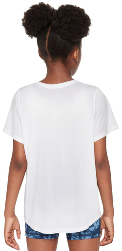 Футболка для девочки Nike Kids One Fitted Dri-Fit Short Sleeve - White