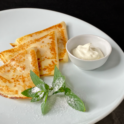 Блинчики домашние со сметаной