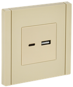 FORTE&PIANO Розетка USB A+C 3,1А FP450 ваниль IEK
