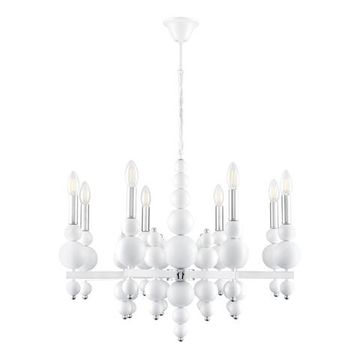 8260/8 MODERNI LN26 126 белый/хром, металл Люстра E14 8*40W 220V NANA