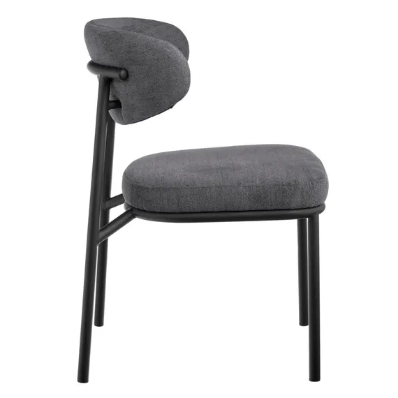 Стул Arvo серый шенилл с черными ножками