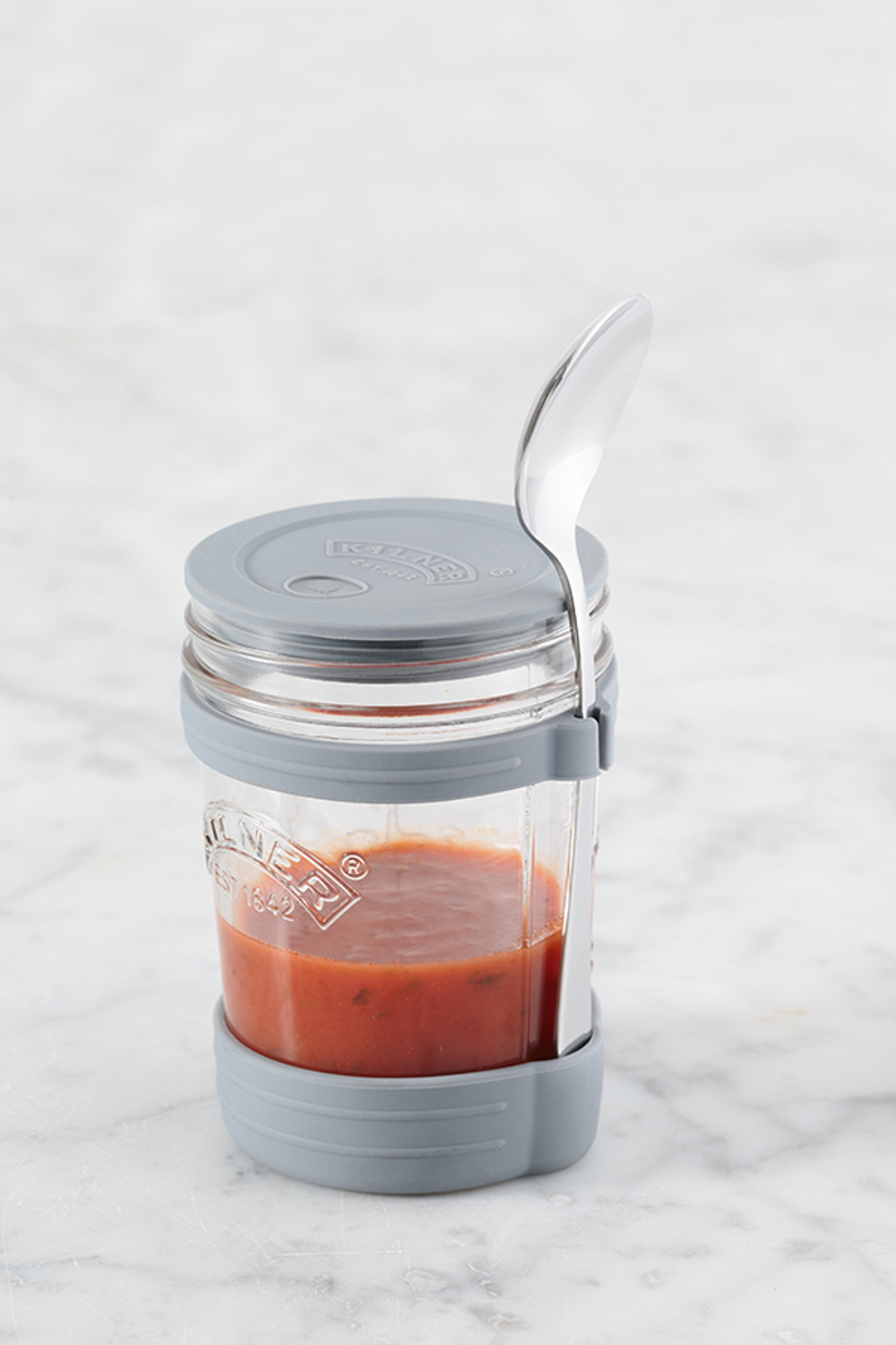 Набор из банки и ложки для супа 350 мл