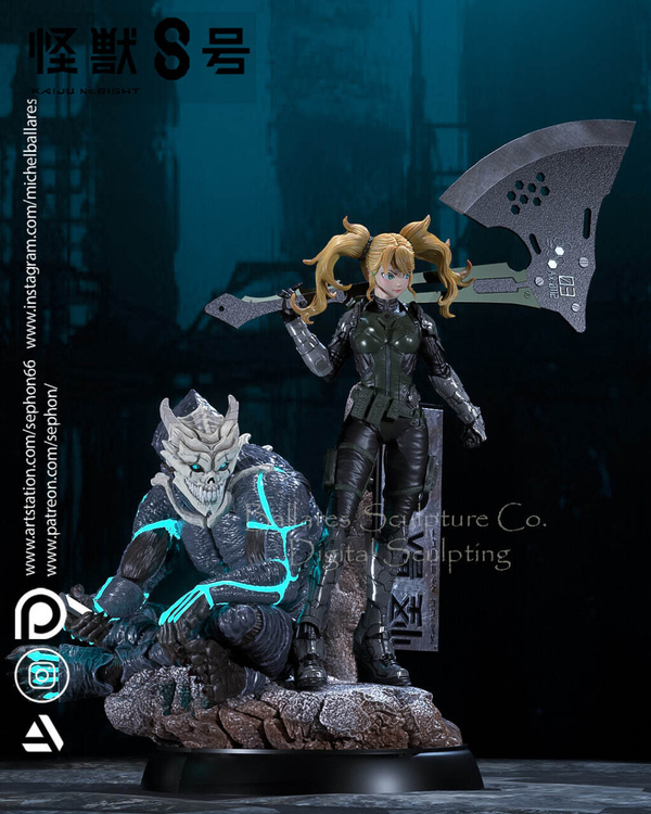 Кафка Хибино & Кикору Синомия Кайдзю номер восемь Фигурка