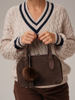 Замшевая сумка DBR 31348 темно-коричневый