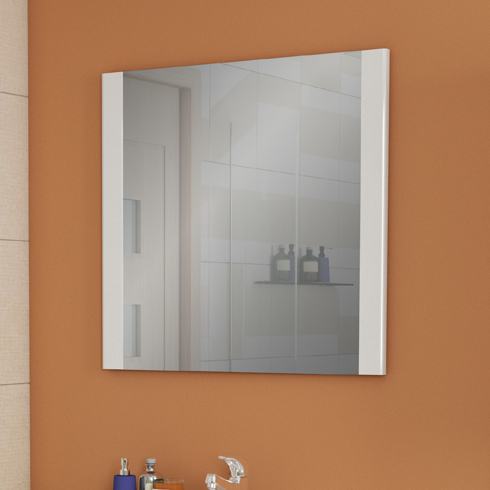 Зеркало Uni 105, белое
