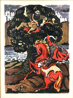 Сперанская Е.С. (1946-2009) Соловей-разбойник. Хромавтолитография. СССР. 1980 г.