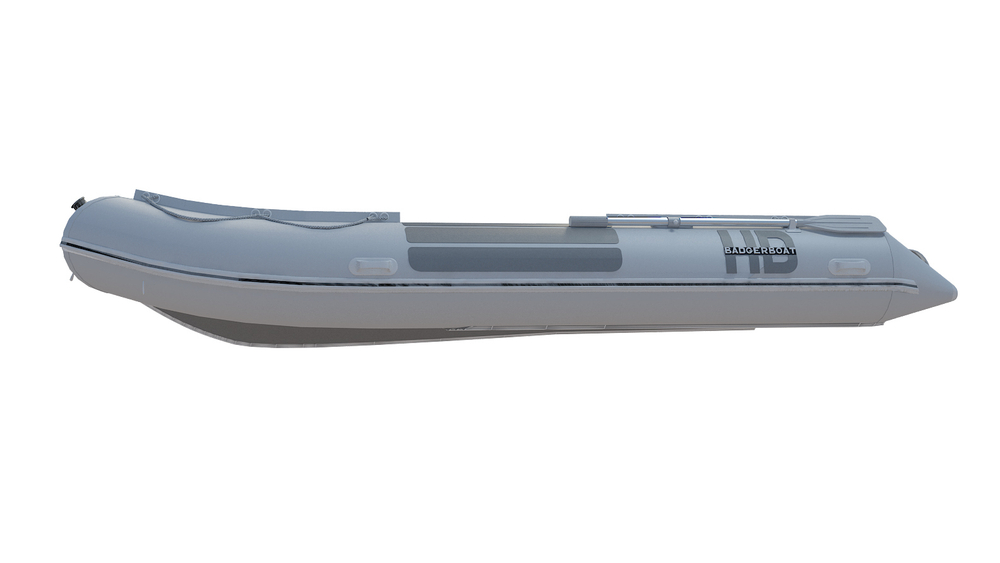 Надувная ПВХ-лодка BADGER Heavy Duty 370 AL, Черный