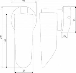 Бра Eurosvet Wing 40037/1 золото