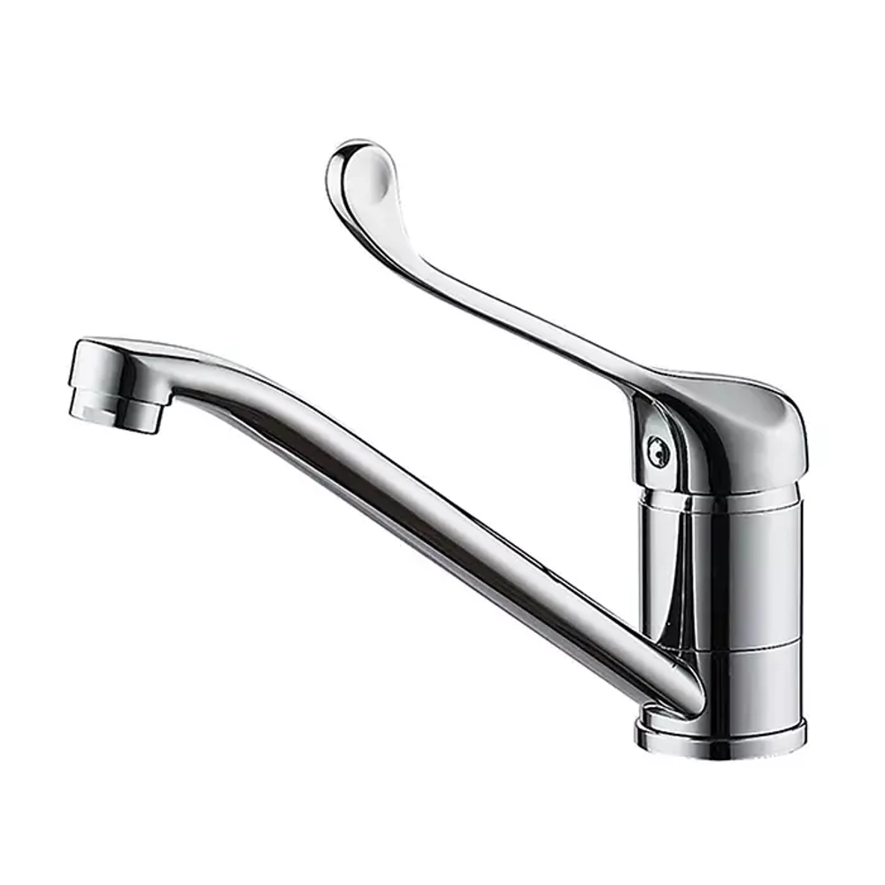 Смеситель для кухни с гайкой, шаровый, хирургическая ручка LEDEME L4979 латунь