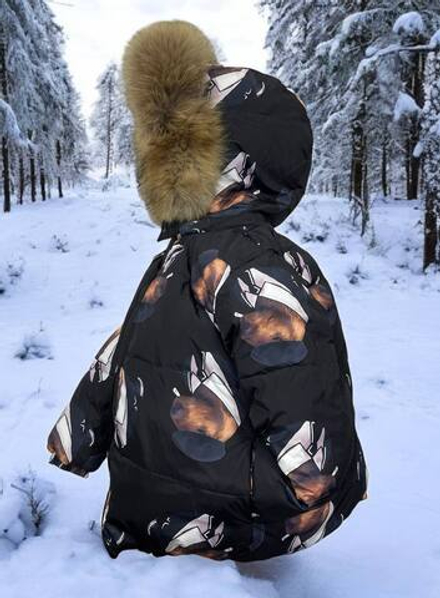 Двусторонняя детская куртка Moncler (капибара)