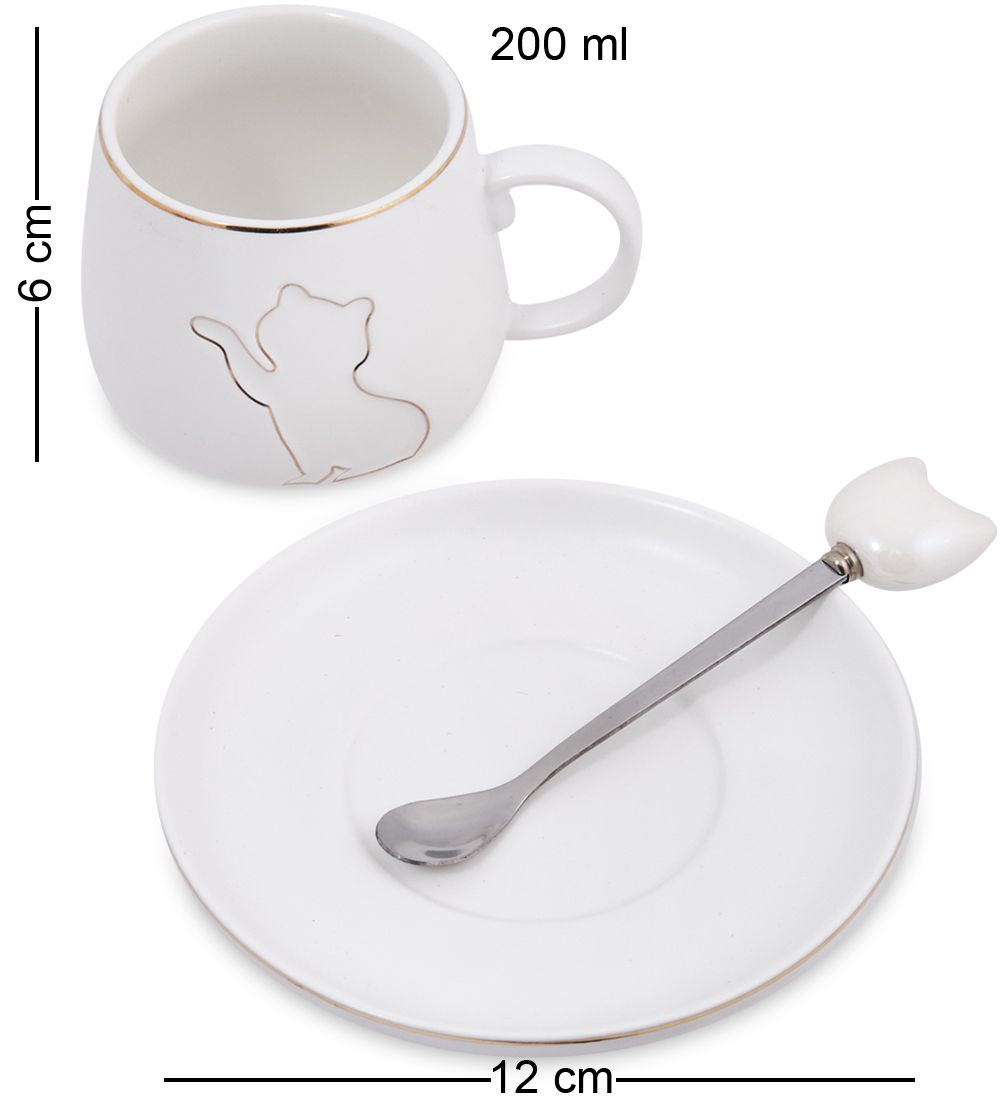 MUG-413/2 Чайная пара «Кошечка»