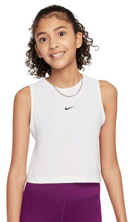 Футболка для девочки Nike Kids Dri-Fit Pro Training Tank - white/black