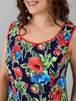 Платье П-012/тсиний-маки