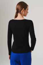 23134 Лонгслив женский (черный)