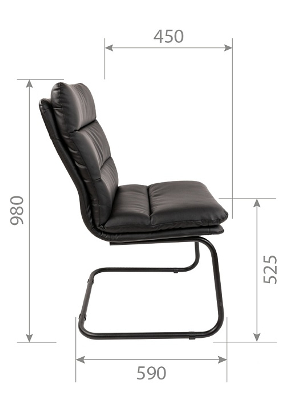 Кресло для конференций CHAIRMAN 919V, экокожа