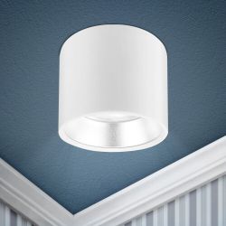 OL8 GX53 WH/SL Подсветка ЭРА Накладной под лампу Gx53, алюминий, цвет белый+серебро