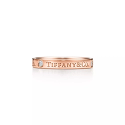 Кольцо из розового золота с бриллиантами, Tiffany💝