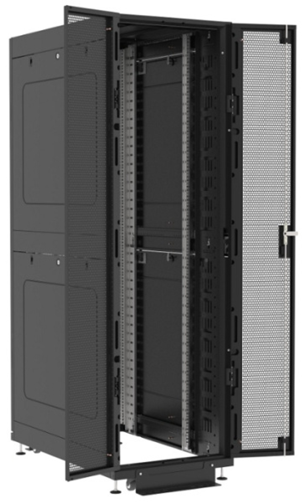 Шкаф напольный 19", 48U Filum FL-DC-486107P2P2M-BK