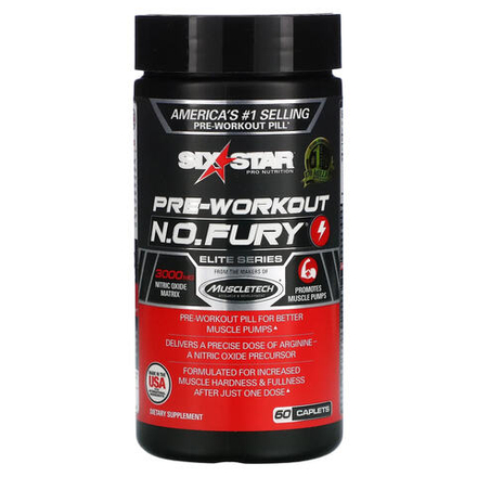 SIXSTAR, Предтренировочный комплекс — НЕТ FURY, 60 капсул