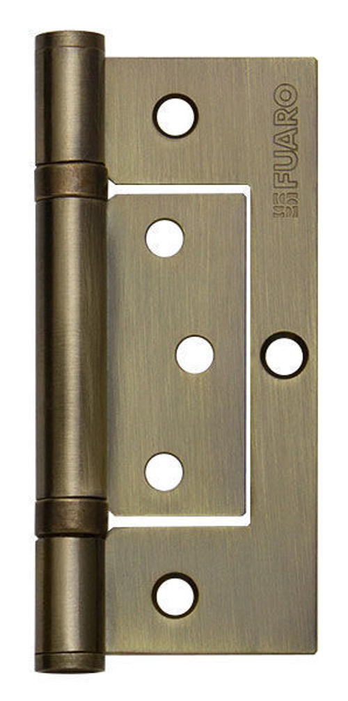 [ТОВАРА НЕТ В НАЛИЧИИ] Петля стальная накладная Фуаро 300-2BB 100x2,5 AB, цвет бронза (гарантия - 12 месяцев)
