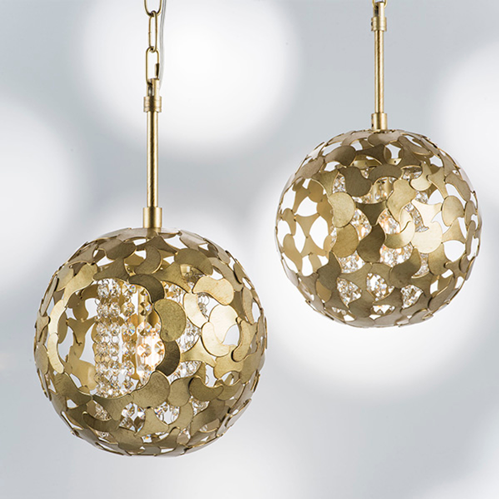 727011 Люстра VERONA 1х40W E14 ЗОЛОТО/ПРОЗРАЧНЫЙ