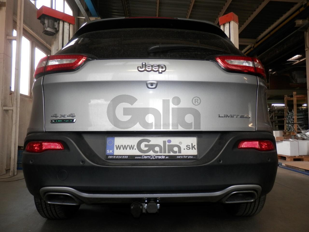 Оцинкованный фаркоп на Jeep Cherokee KL 2014-2018 (без электрики), Galia J013C