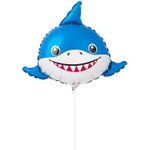 Шар Фольгированный Голова Акулы (Голубой)