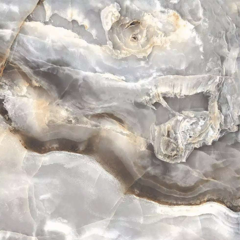 Керамогранит Primavera Оникс Графит  полированный 60x60см (1,44 м2) PR119