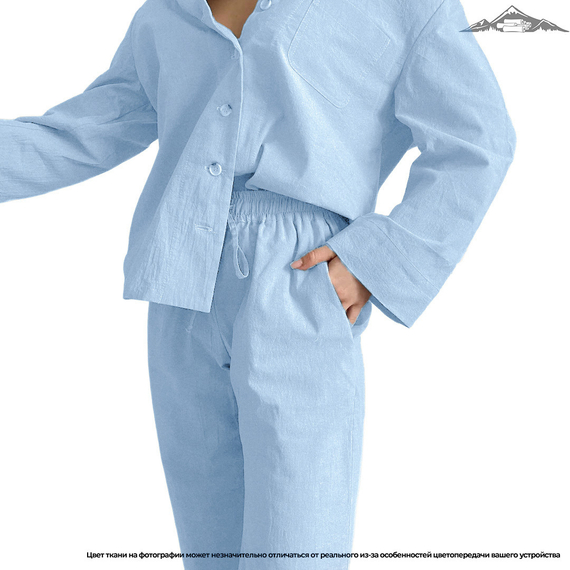 Вареный (стираный) хлопок, цв.Светло-голубой | ш.250 см | 145 г/м² | хлопок-100%