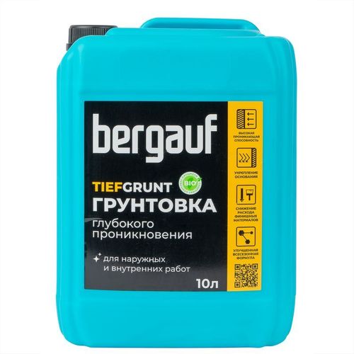 Грунтовка Бергауф TiefGrunt глубокого проникновения 10 л