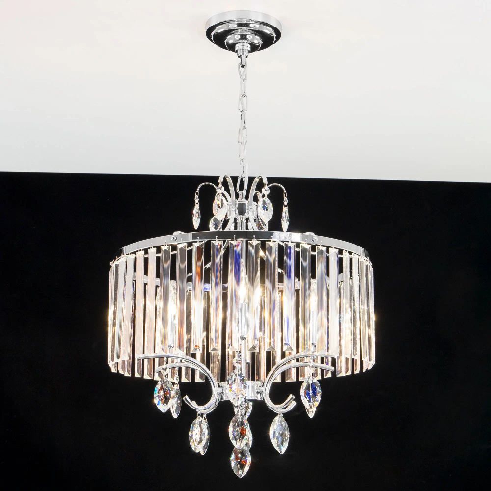 Citilux Инга CL335161 Люстра подвесная хрустальная Хром