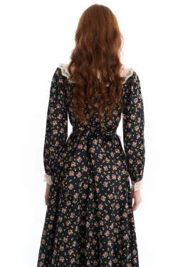 Фартук с кроликом черный