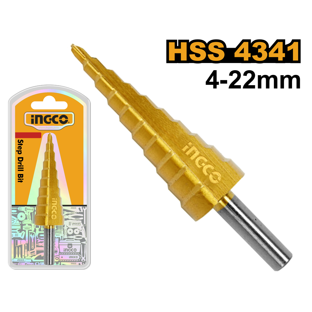 Сверло ступенчатое INGCO AKSDS42203 INDUSTRIAL 4-22 мм