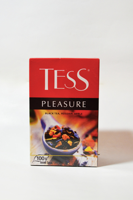 Чай черный заварной Tess Pleasure с шиповником и яблоком 100грамм