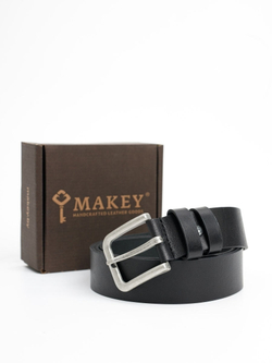 Ремень мужской «Стильный». Цвет черный