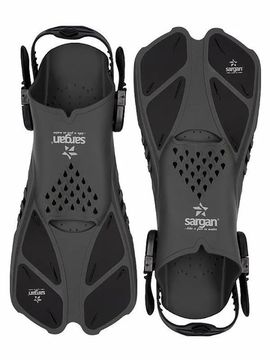Ласты регулируемые Sargan Легкие размер 41-46 серый/черные