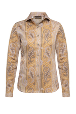 Рубашка женская с узорами пейсли "Восточная сказка"