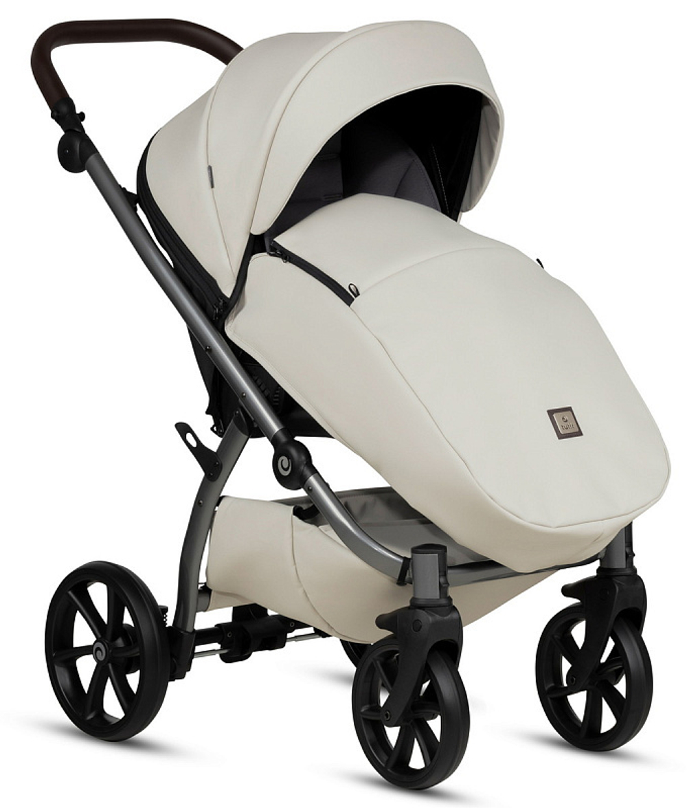 Детская коляска Tutis Uno 5 Plus Leather collection 3 в 1 1402168 Black Sesame