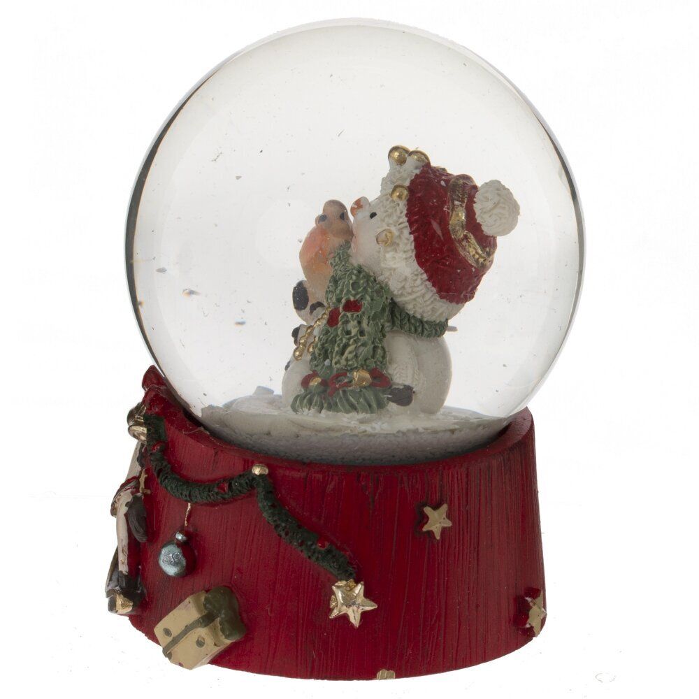GAEM Фигурка декоративная "Снеговик" в стекл шаре, L6,5 W6,5 H8,5 см, 2в.
