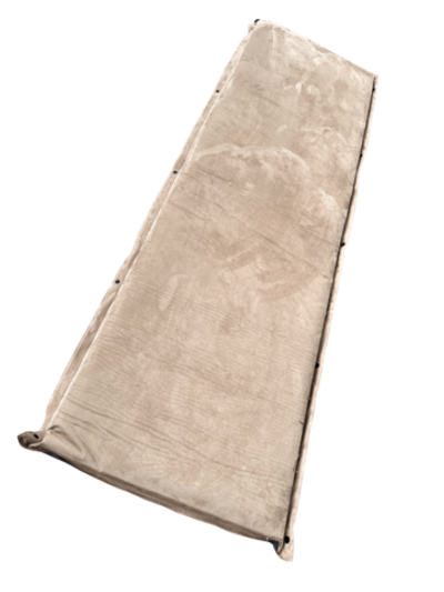 Самонадувающийся туристический коврик Crusoe Camp M7 (198x63x7 см), микрозамша, с кнопками