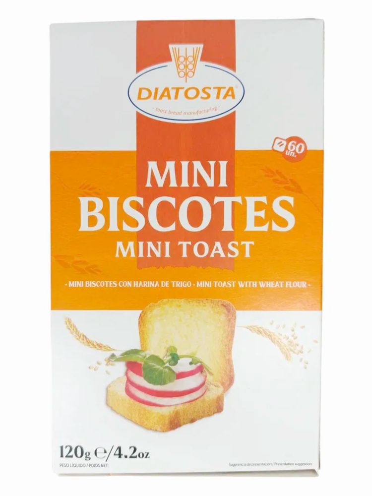 Мини-тосты пшеничные Diatosta Biscotes Mini 120 г