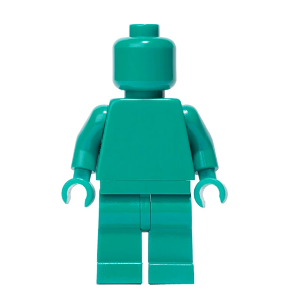 Dark Turquoise монохромная минифигурка
