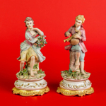 Винтаж: Фарфоровая мануфактура Capodimonte. «Пастух и цветочница»
