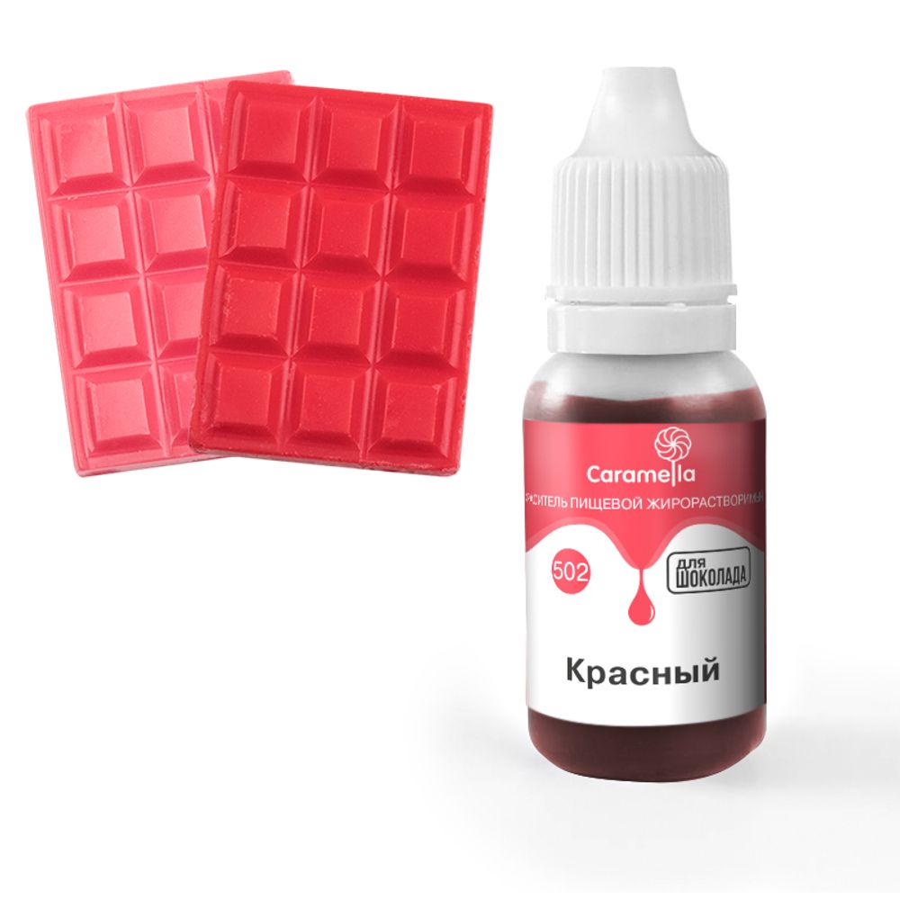 Красит-гель Caramella 502 жирорастворимый КРАСНЫЙ 20г