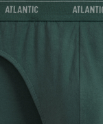 Мужские трусы слипы спорт Atlantic, набор 2 шт., хлопок, темно-синие + зеленые, 2RMP-001