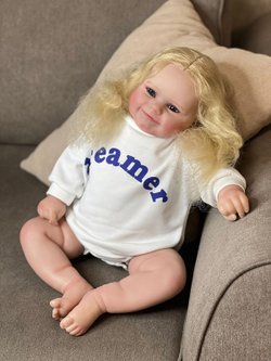 Кукла Реборн мягконабивная 60см в пакете (FA-618)